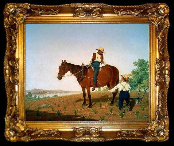 framed  James-Goodwyn Clonney In the Cornfield, ta009-2